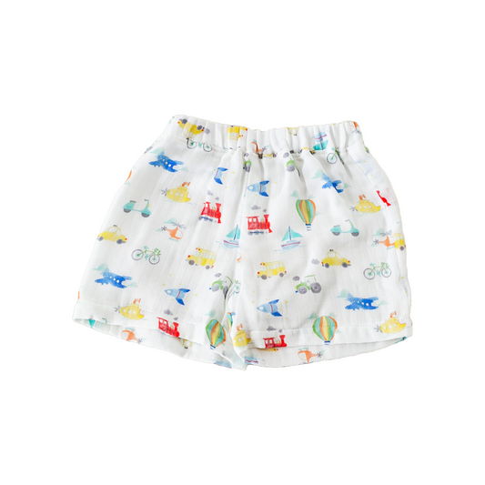 On the Go Organic Muslin Shorts-Rogue Magnolia Custom Designs
