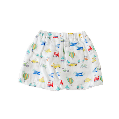 On the Go Organic Muslin Shorts-Rogue Magnolia Custom Designs