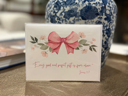 Baby Girl Good and Perfect Gift Greeting Card
