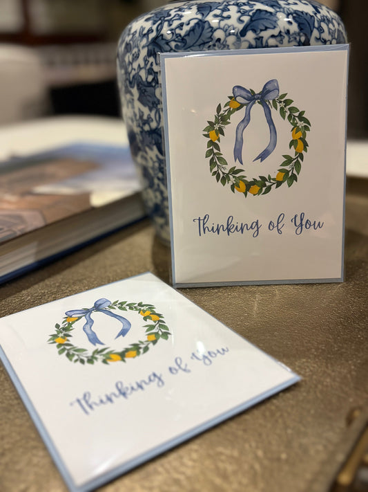 Thinking of You Lemon Greeting Card