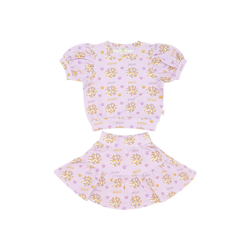 Pom-Pom Paws Twirl & Whirl Skirt Set