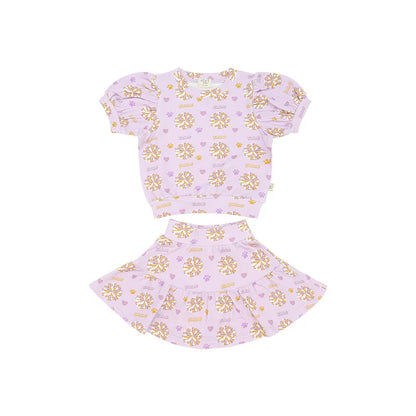Pom-Pom Paws Twirl & Whirl Skirt Set