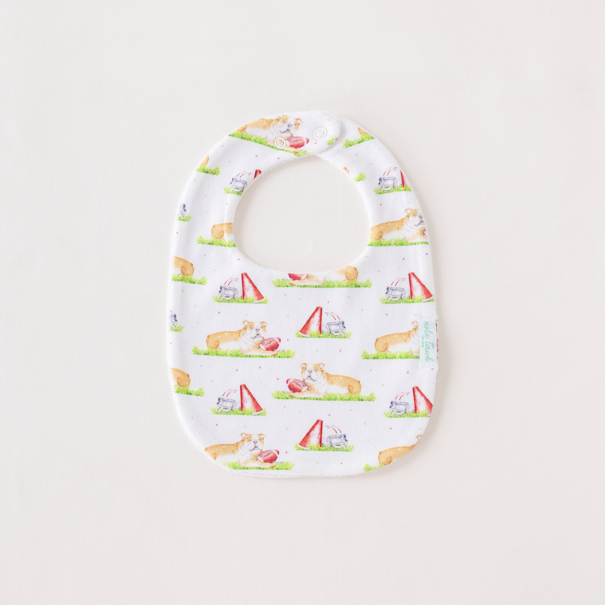Mascot Mania in Mississippi Organic Cotton Baby Bib-Rogue Magnolia Custom Designs