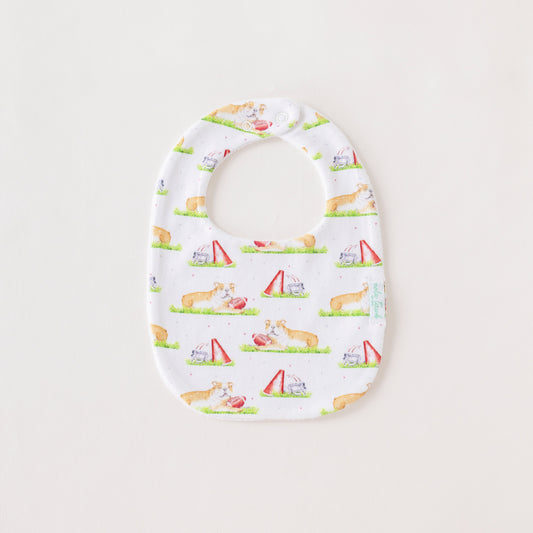 Mascot Mania in Mississippi Organic Cotton Baby Bib-Rogue Magnolia Custom Designs