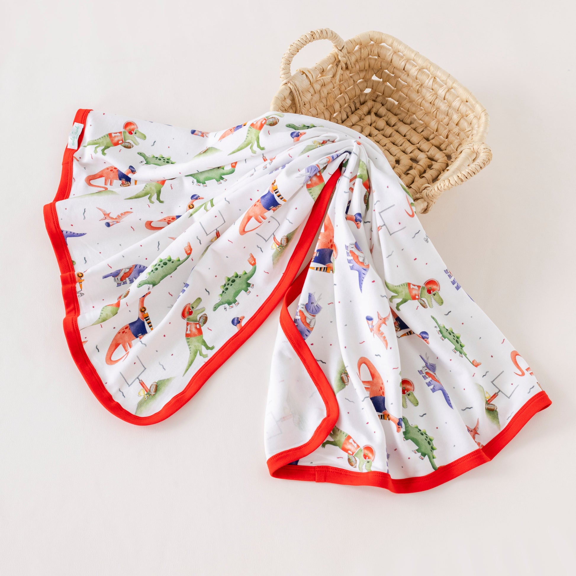 Ole Miss Dinos All-Stars Organic Cotton Baby Blanket-Rogue Magnolia Custom Designs
