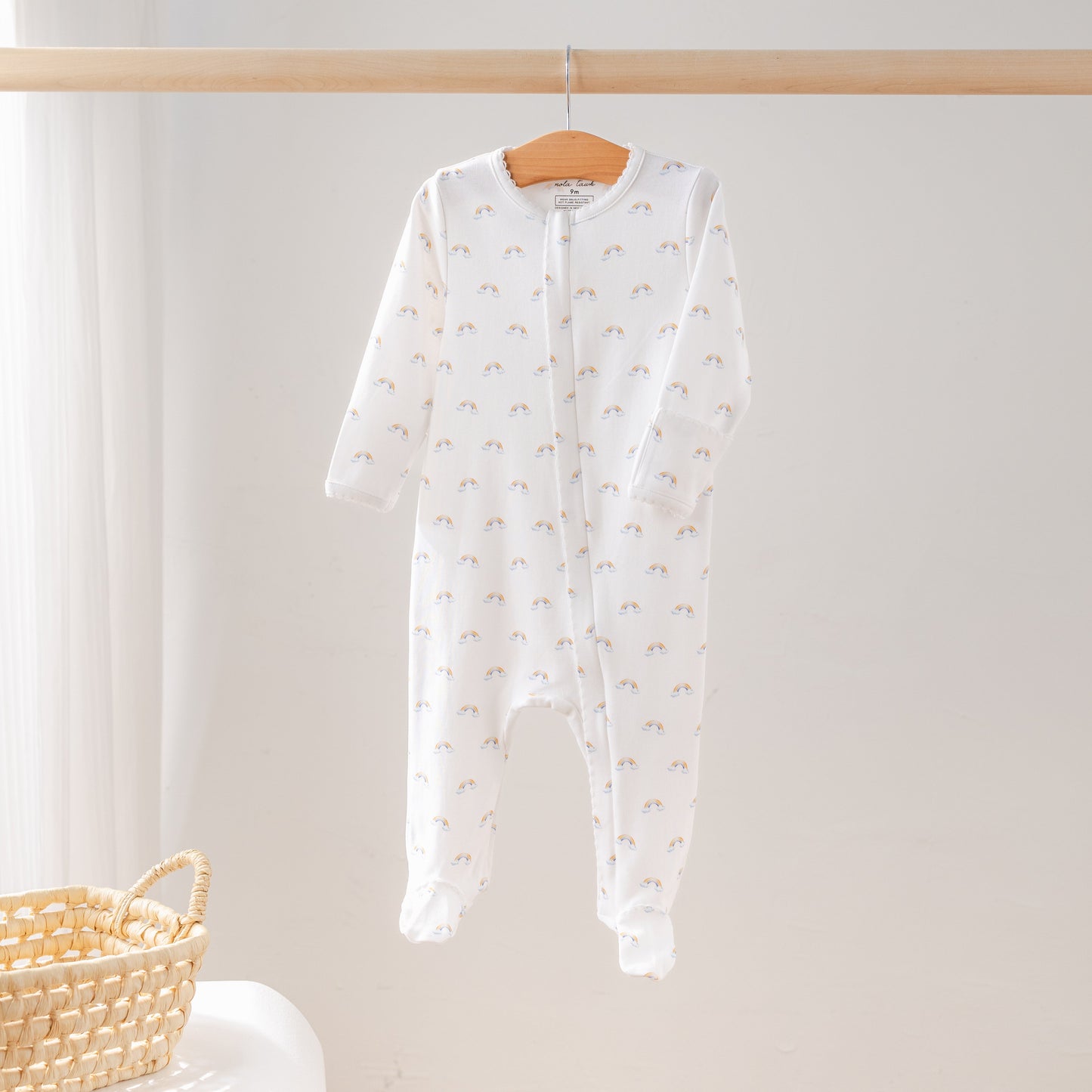 Baby Basics: Rainbow Bliss Organic Cotton Baby Pajama-Rogue Magnolia Custom Designs