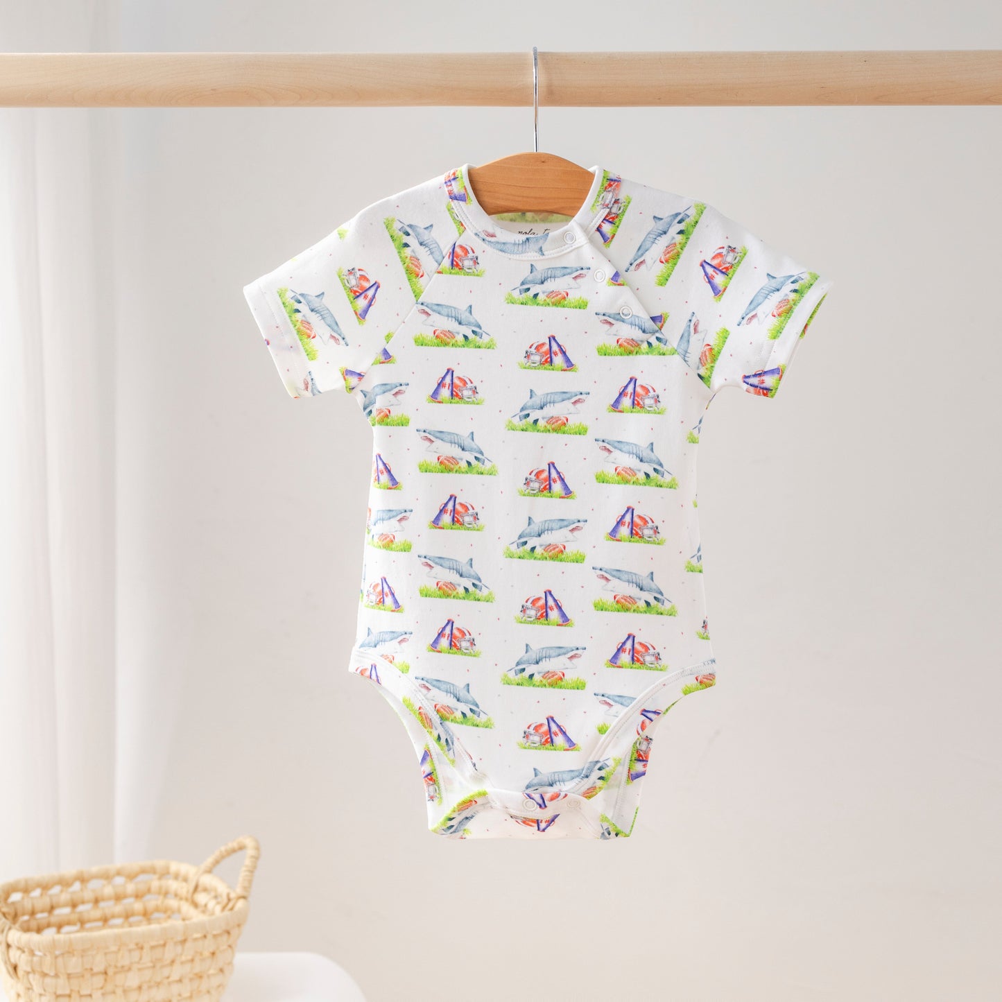 Mascot Mania in Ole Miss Organic Cotton Onesie-Rogue Magnolia Custom Designs
