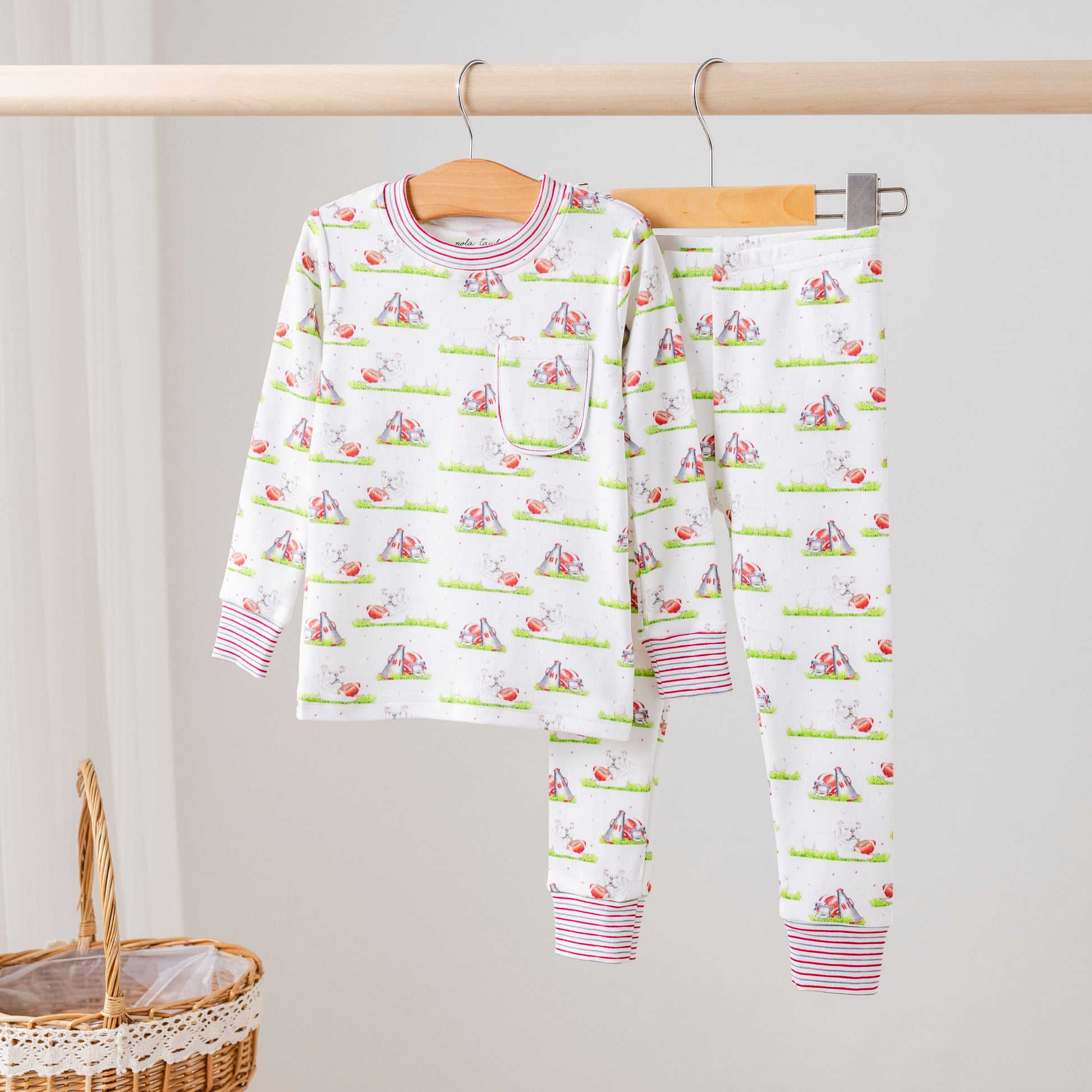 Mascot Mania in Georgia Organic Cotton Kids Pajamas-Rogue Magnolia Custom Designs