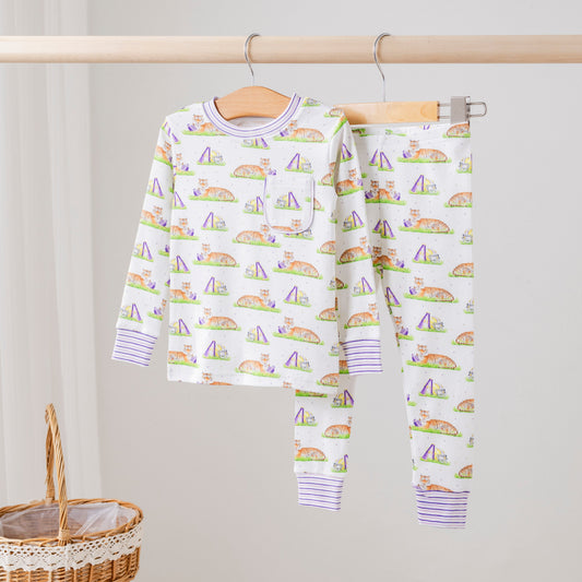 Mascot Mania in Louisiana Organic Cotton Kids Pajamas-Rogue Magnolia Custom Designs