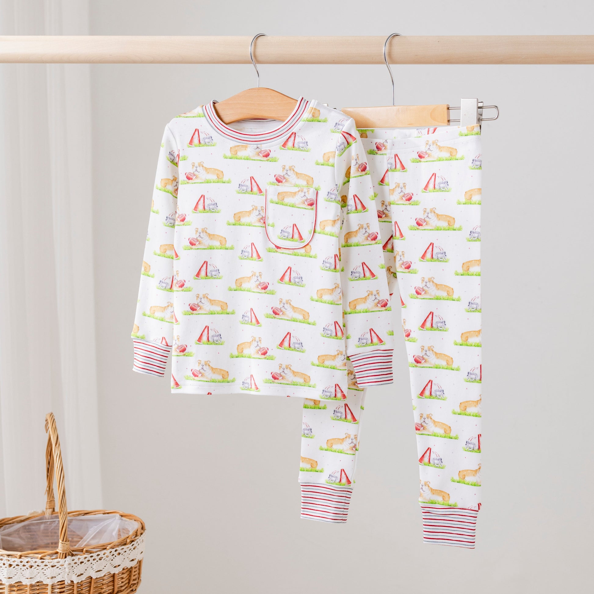 Mascot Mania in Mississippi Organic Cotton Kids Pajamas-Rogue Magnolia Custom Designs