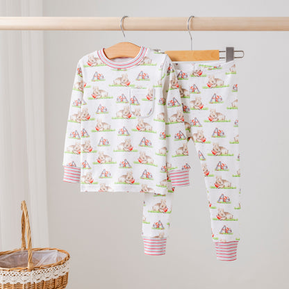 Mascot Mania in Arkansas Organic Cotton Kids Pajamas-Rogue Magnolia Custom Designs