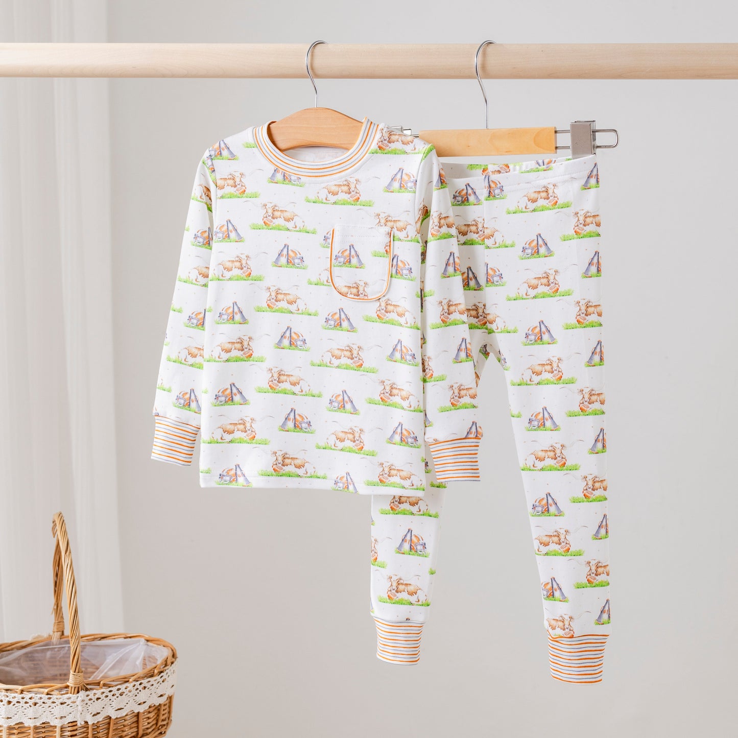 Mascot Mania in Texas Organic Cotton Kids Pajamas-Rogue Magnolia Custom Designs