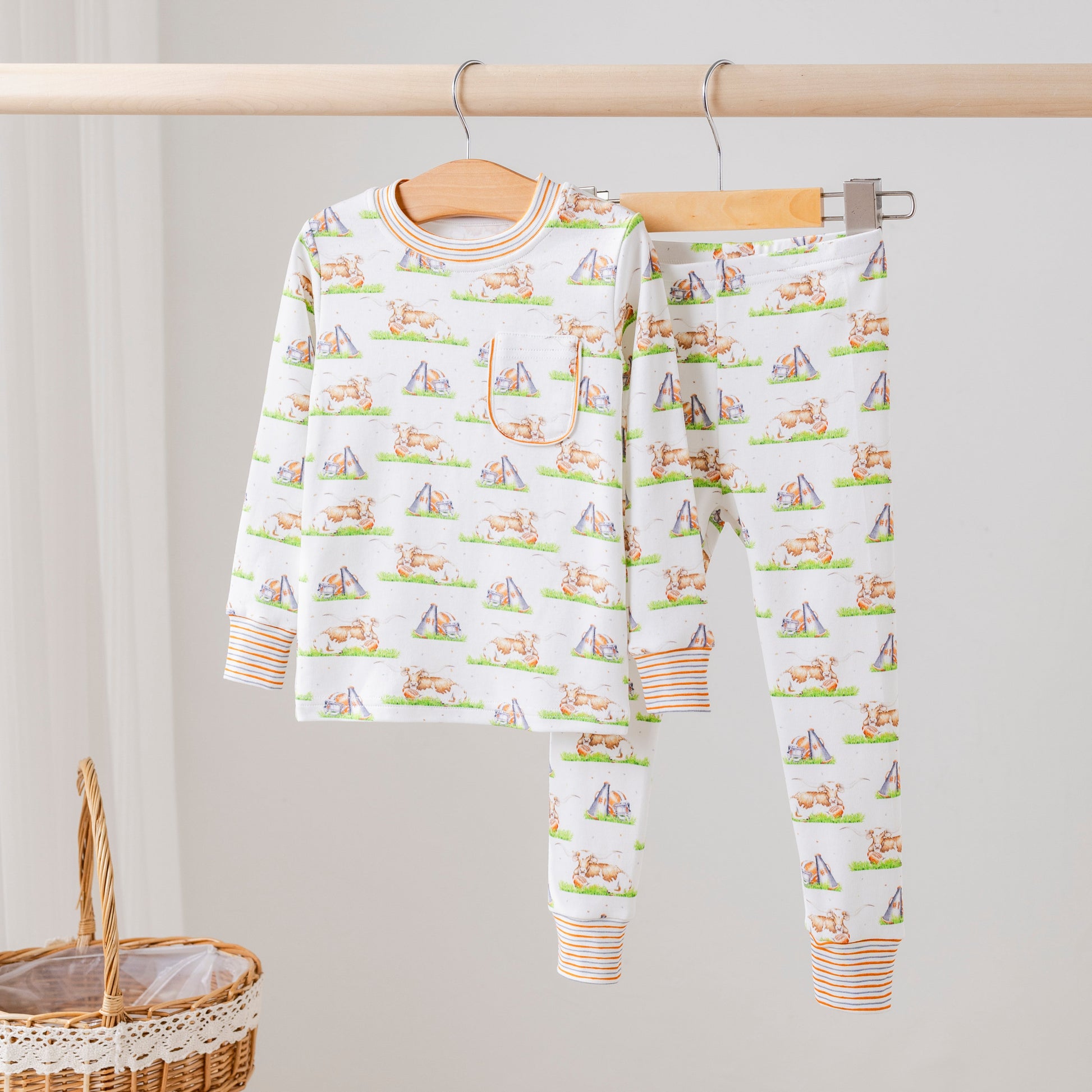 Mascot Mania in Texas Organic Cotton Kids Pajamas-Rogue Magnolia Custom Designs
