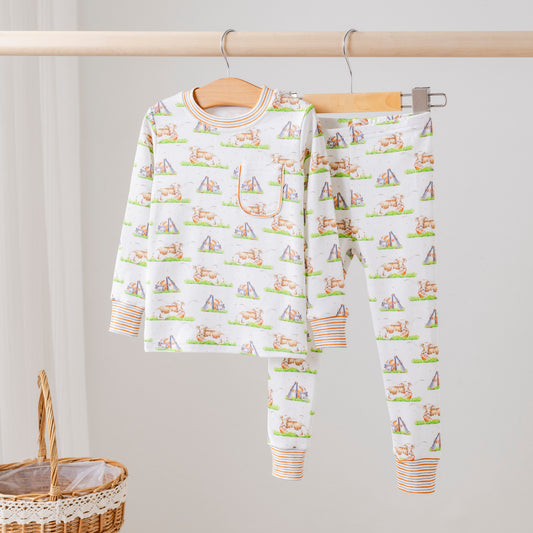 Mascot Mania in Texas Organic Cotton Kids Pajamas-Rogue Magnolia Custom Designs