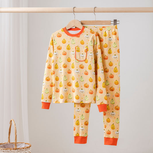 Pumpkin Pals Organic Cotton Kids Pajamas-Rogue Magnolia Custom Designs