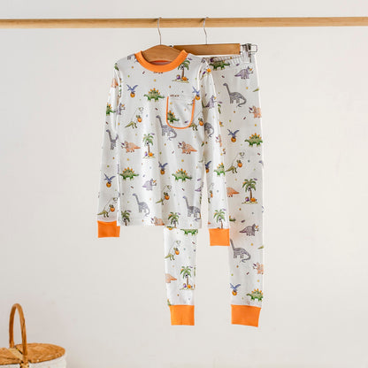 Trick RAWR Treat Halloween Organic Cotton Pajama Set-Rogue Magnolia Custom Designs