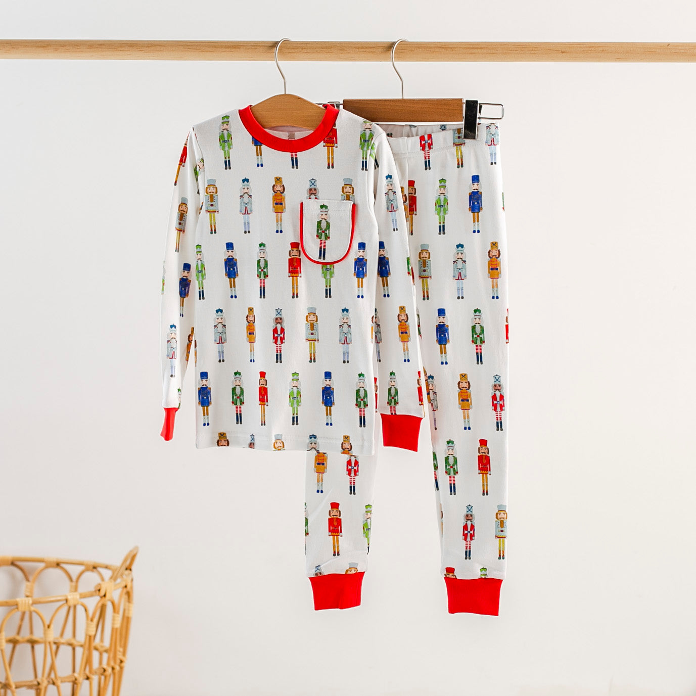 Nutty or Nice Organic Cotton Pajama Set-Rogue Magnolia Custom Designs