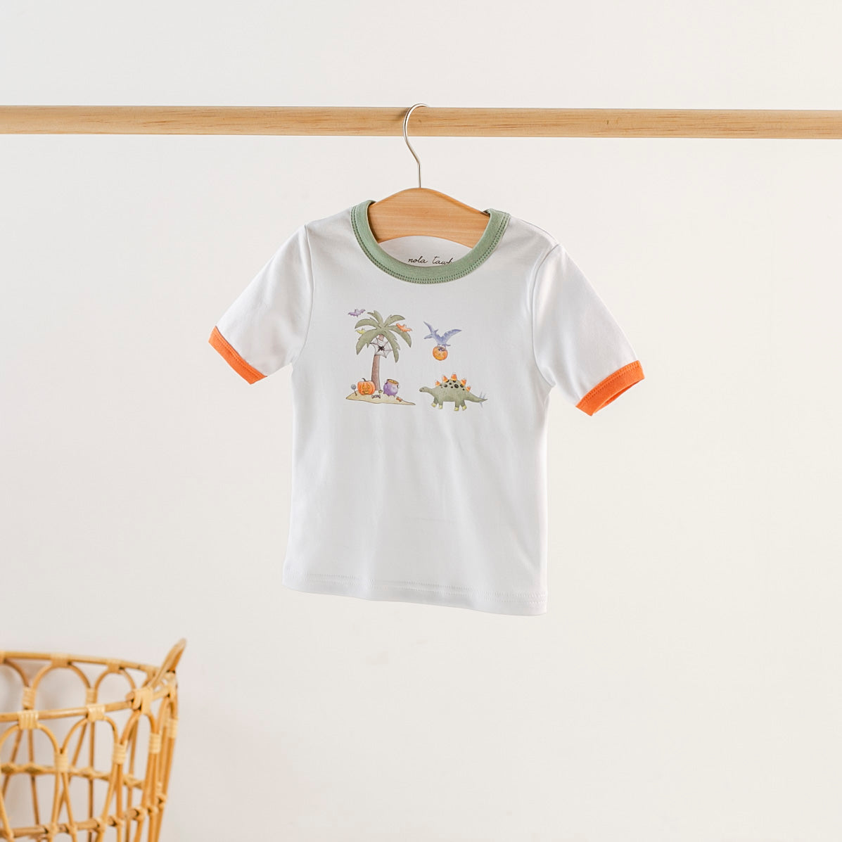 Trick RAWR treat Halloween Organic Cotton Tee-Rogue Magnolia Custom Designs