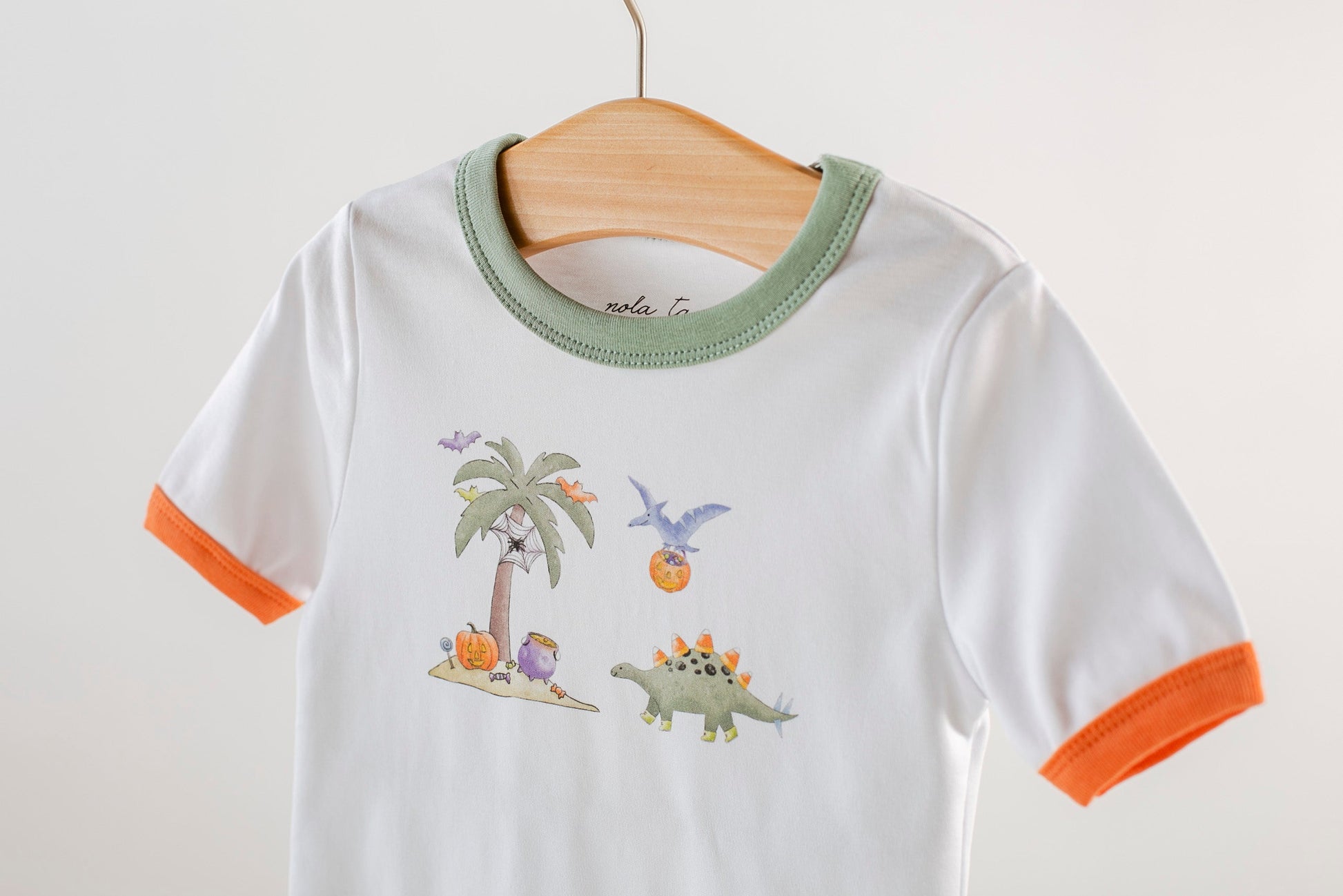 Trick RAWR treat Halloween Organic Cotton Tee-Rogue Magnolia Custom Designs