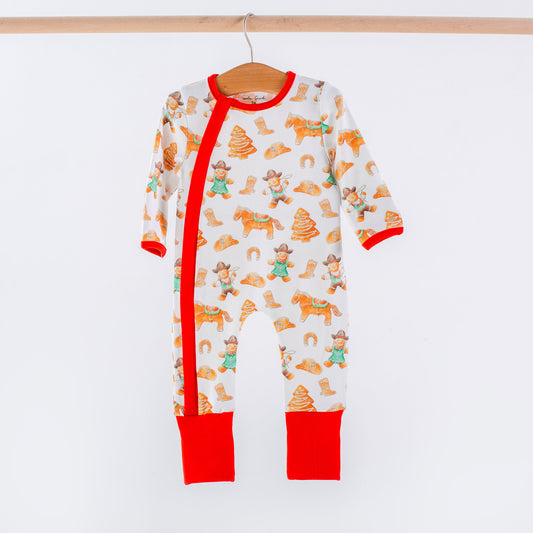 Cookie Roundup Organic Cotton Zip Up Pajama-Rogue Magnolia Custom Designs