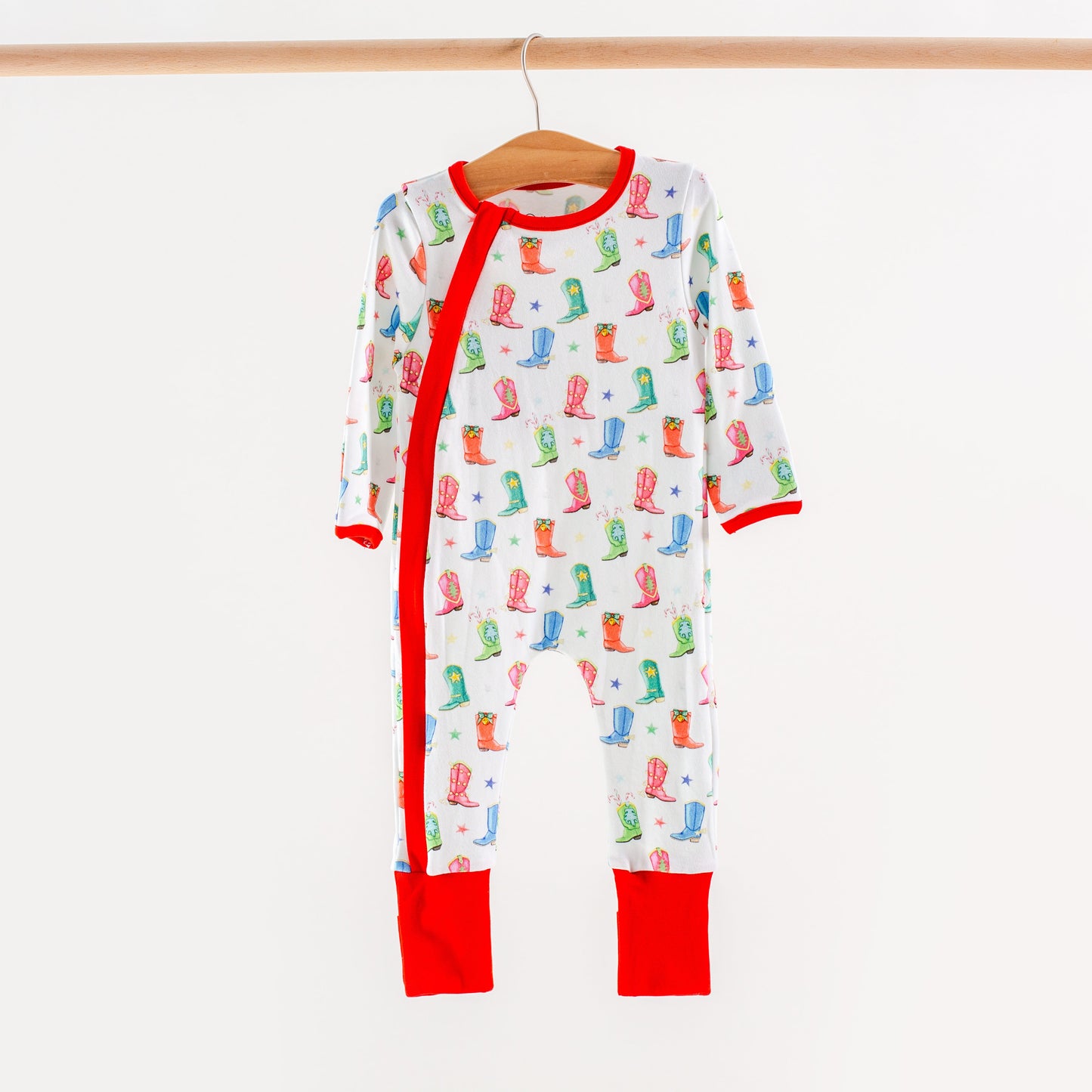 Jingle Boots Organic Cotton Kids Pajamas-Rogue Magnolia Custom Designs