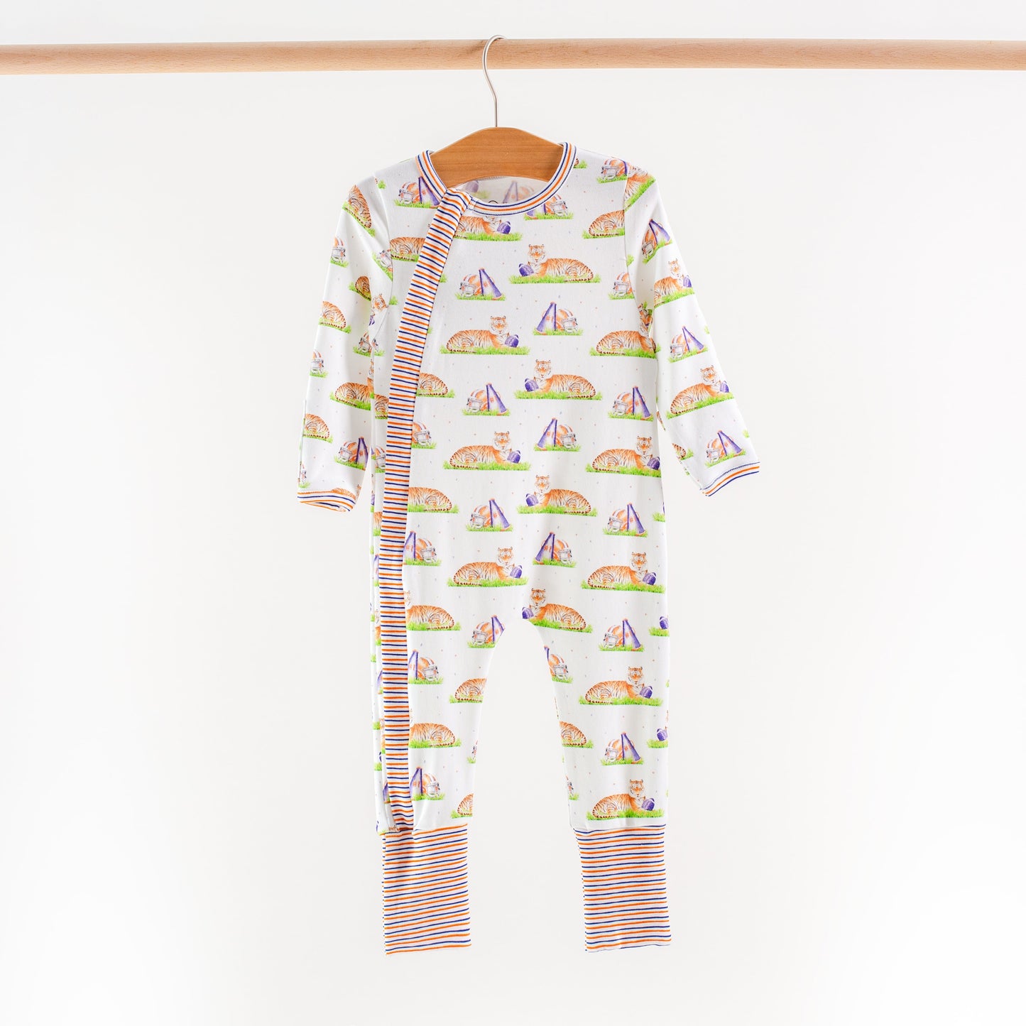 Mascot Mania in Auburn Organic Cotton Kids Pajamas-Rogue Magnolia Custom Designs