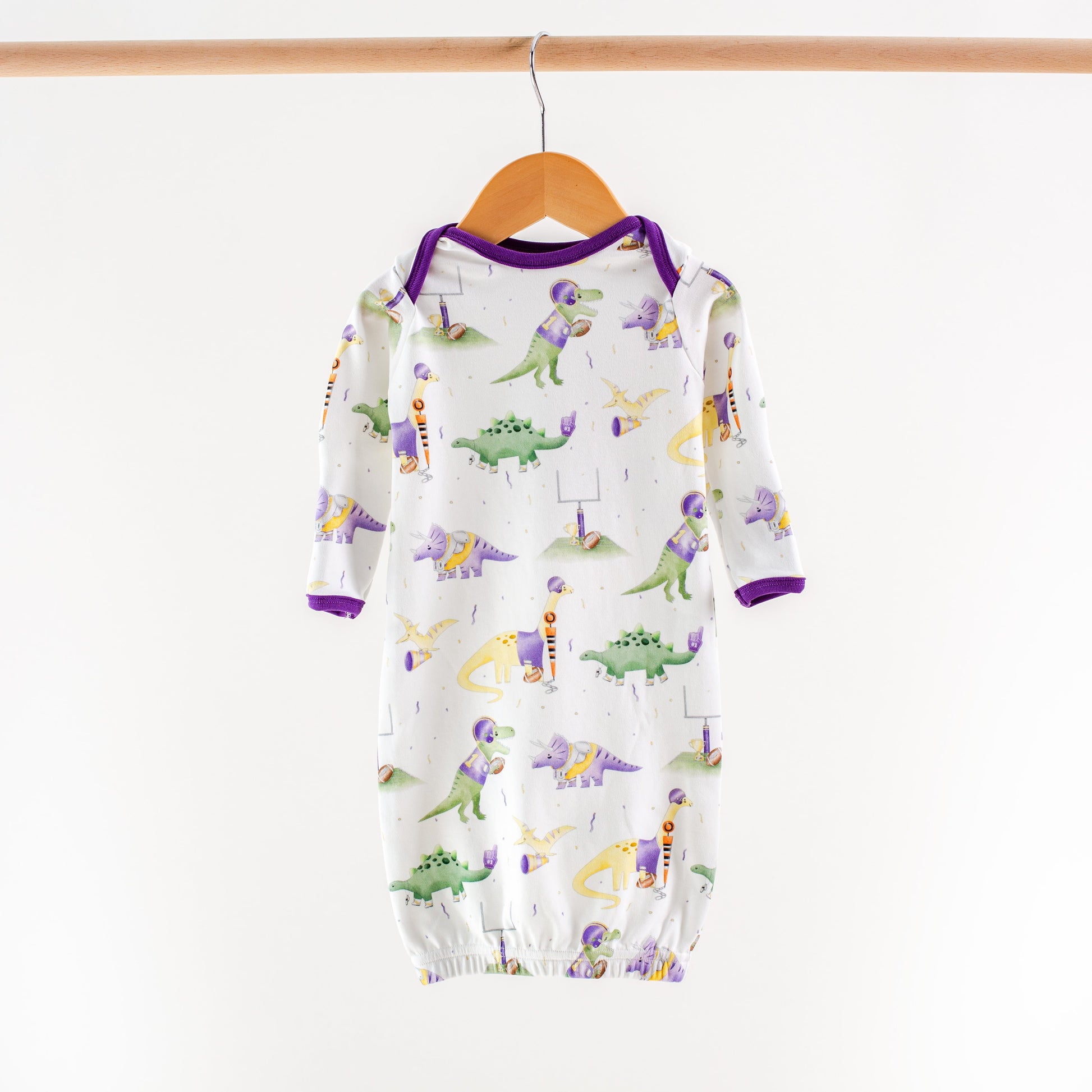 LSU Dinos All-Stars Organic Cotton Kids Pajamas-Rogue Magnolia Custom Designs