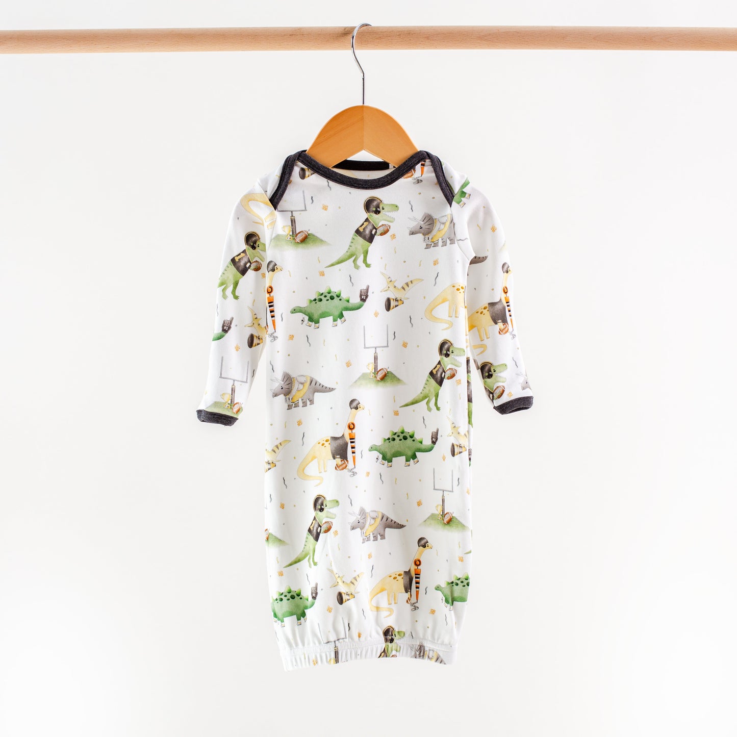 Saints Dinos All-Stars Organic Cotton Kids Pajamas-Rogue Magnolia Custom Designs