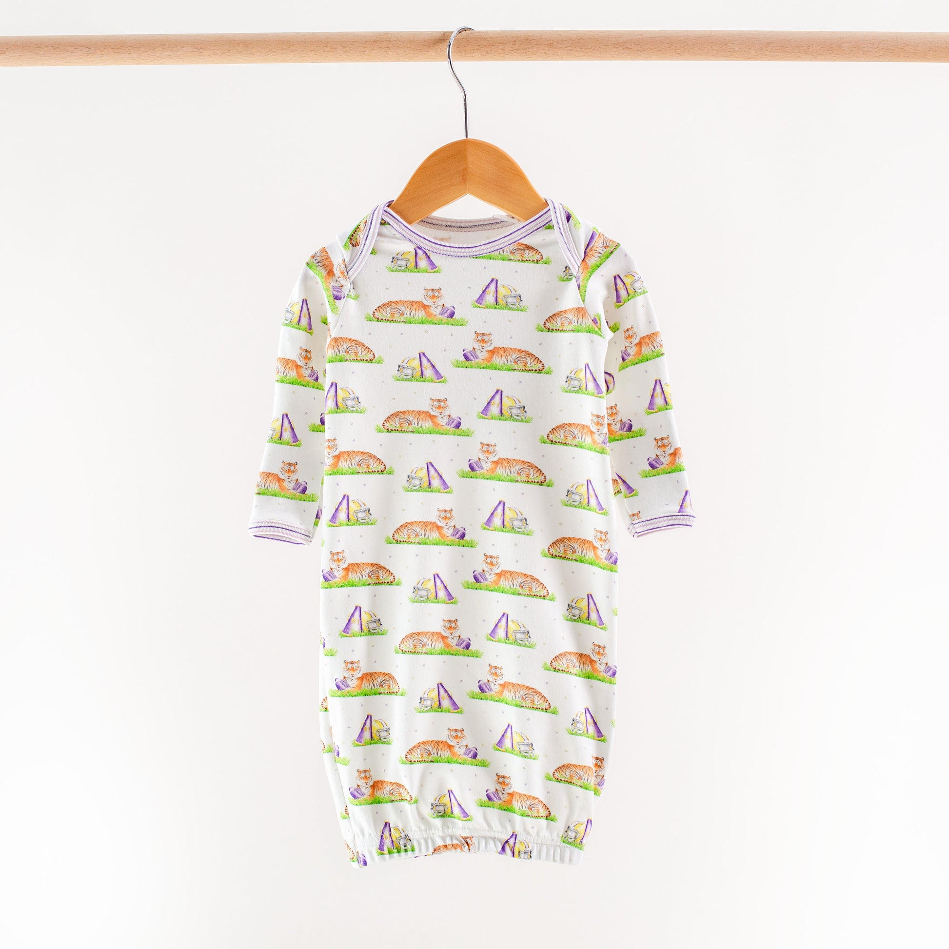 Mascot Mania in Louisiana Organic Cotton Kids Pajamas-Rogue Magnolia Custom Designs
