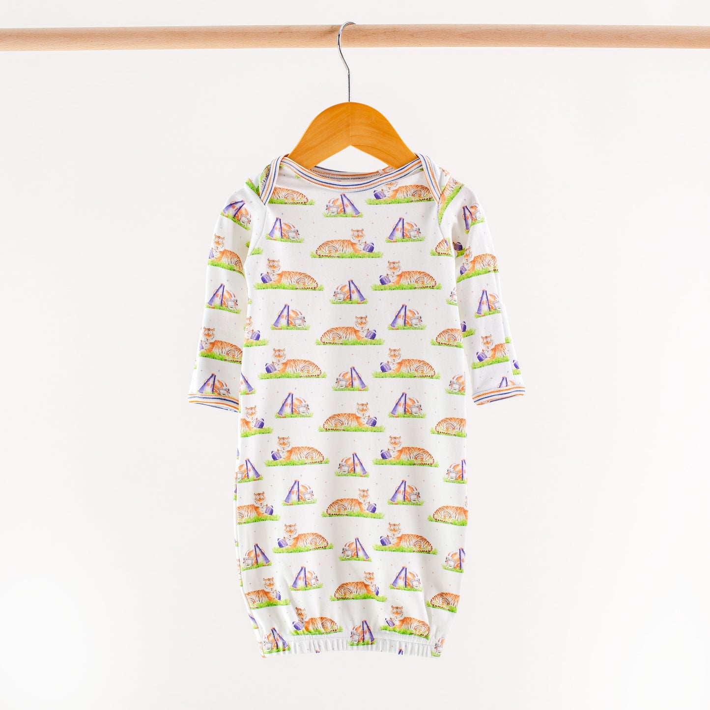 Mascot Mania in Auburn Organic Cotton Kids Pajamas-Rogue Magnolia Custom Designs