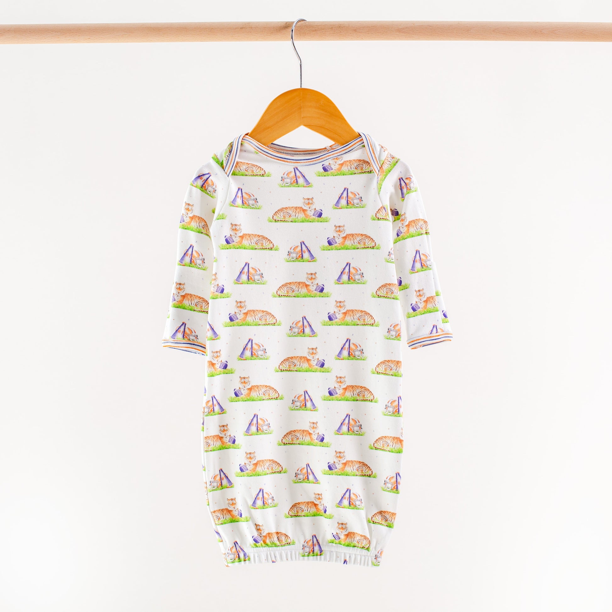 Mascot Mania in Auburn Organic Cotton Kids Pajamas-Rogue Magnolia Custom Designs