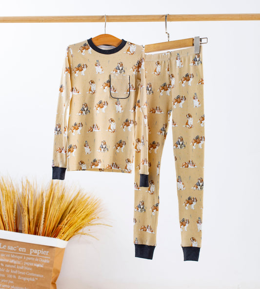 MVP: Louisiana Saints Organic Cotton Pajama Set-Rogue Magnolia Custom Designs