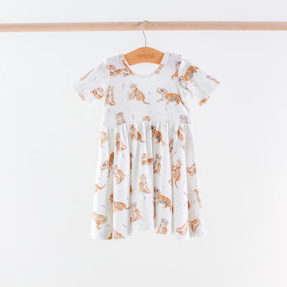 MVC: Louisiana Tigers Organic Cotton Twirl Dress-Rogue Magnolia Custom Designs