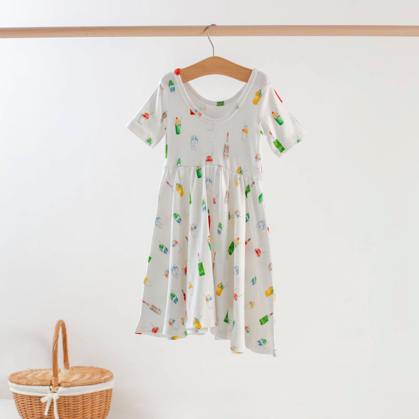 Sugar, Ice, & Everything Nice Organic Cotton Twirl Dress-Rogue Magnolia Custom Designs