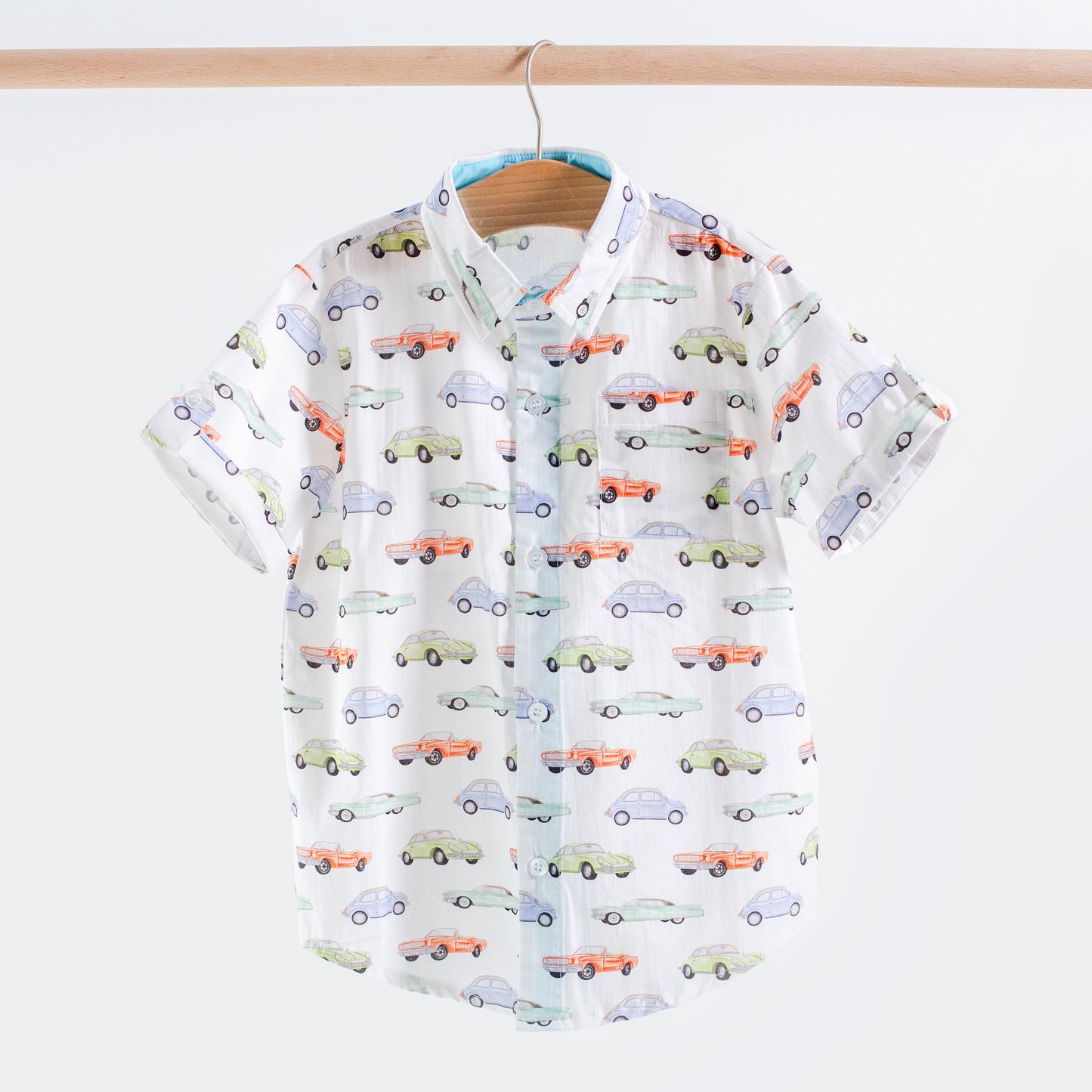 Vintage Road Trip Short Sleeve Collared Shirt-Rogue Magnolia Custom Designs