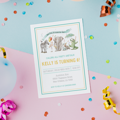 Birthday Party Invitation Downloadable Template - And They All Asked for You-Rogue Magnolia Custom Designs