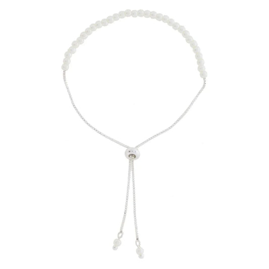 Kids 18K Golden Classic Pearl Bracelet – White Gold