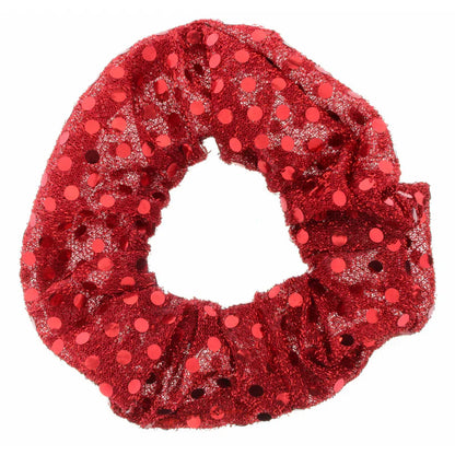 Kids Sequin Scrunchie-Red or Green