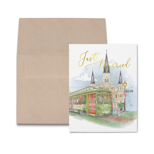 Just Married Card-Rogue Magnolia Custom Designs