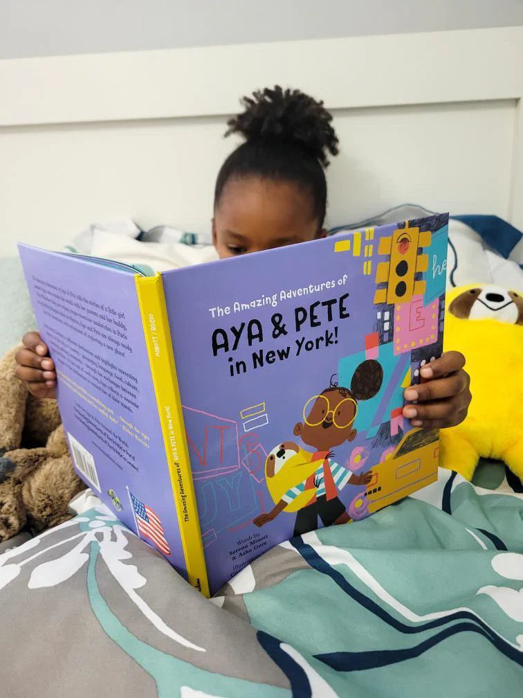 The Amazing Adventures of Aya & Pete in New York! (Hardcover)-Rogue Magnolia Custom Designs