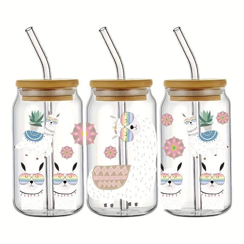 Limited Drop 16 Oz. Llama Acrylic Can Cups-Rogue Magnolia Custom Designs