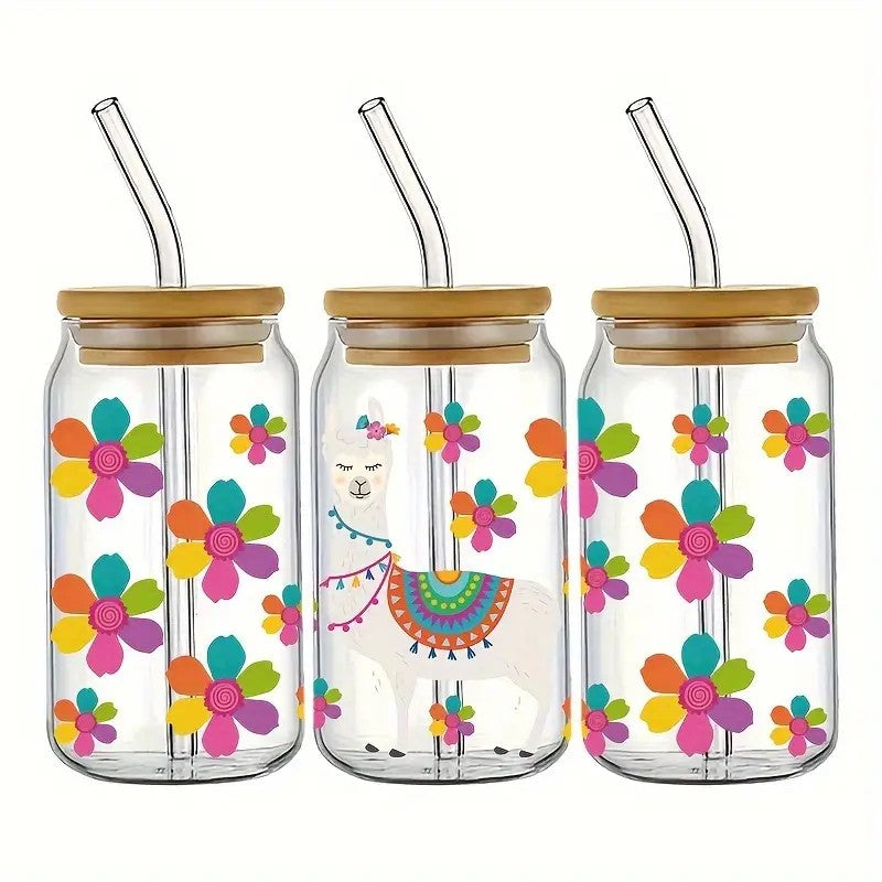 Limited Drop 16 Oz. Llama Acrylic Can Cups-Rogue Magnolia Custom Designs