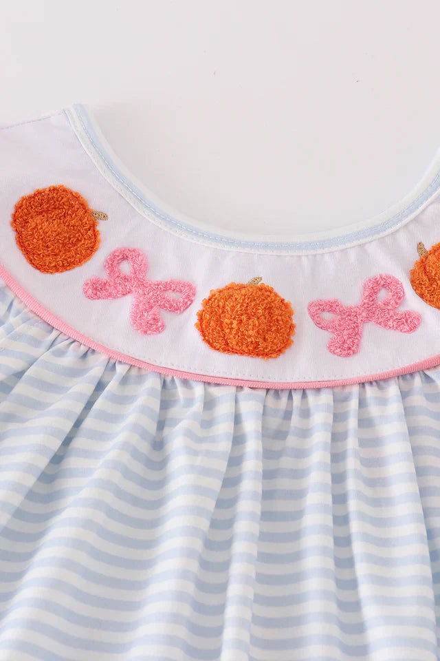 Pumpkin French Knot Girl Pant Set – Boutique Fall Outfit for Toddlers & Girls 🎃🍂