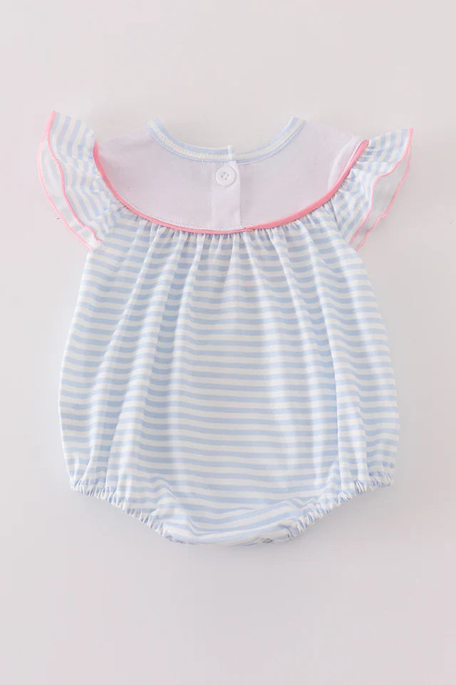 Pumpkin French Knot Girl Bubble – Baby Fall Outfit