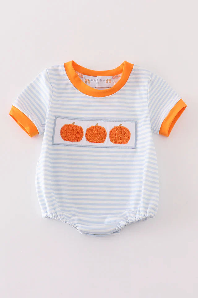 Pumpkin French Knot Boy Bubble – Boutique Baby Boy Fall Outfit