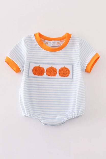 Pumpkin French Knot Boy Bubble – Boutique Baby Boy Fall Outfit