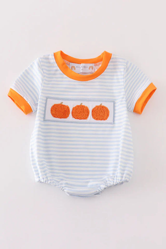Pumpkin French Knot Boy Bubble – Boutique Baby Boy Fall Outfit