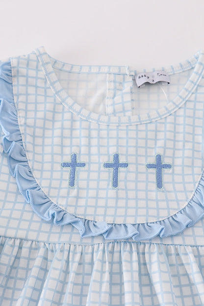 Cross Embroidery Dress