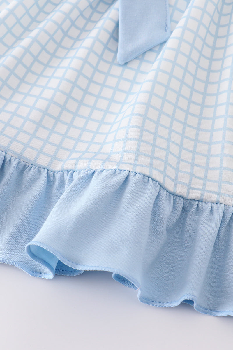 Cross Embroidery Girl Short Set