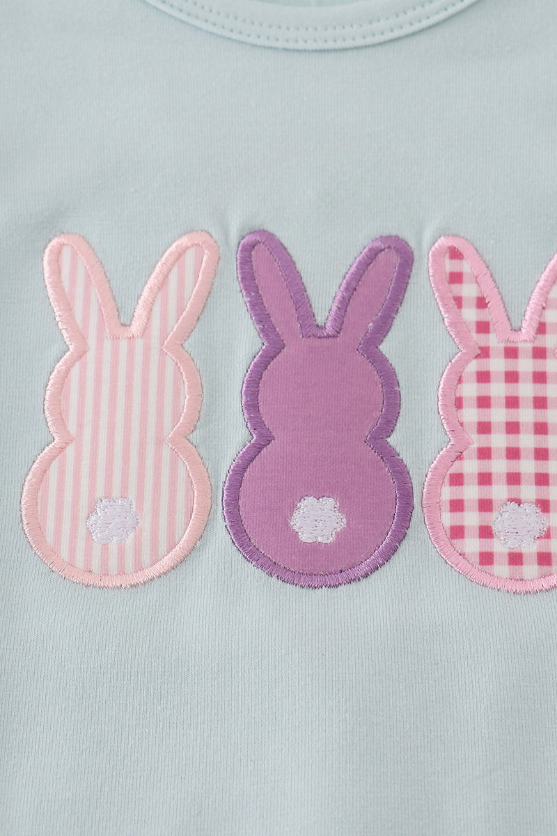 Bunny Applique Ruffle Bubble